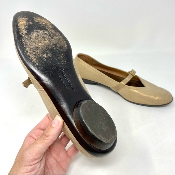 Salvatore Ferragamo Beige Suede Flats - Picture 7 of 11